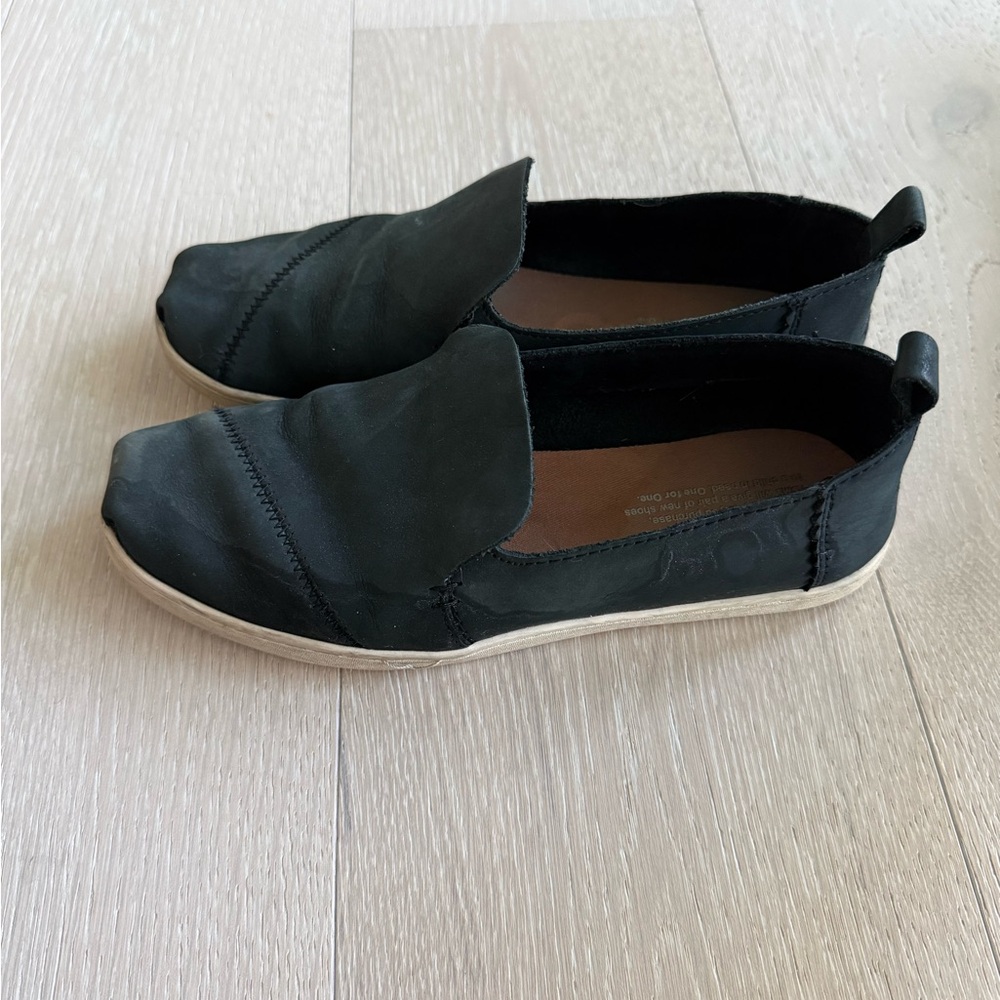 Toms Black Slip-On Shoes